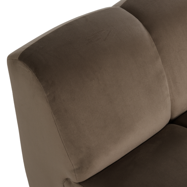 Mojo 1-zits bankelement velvet taupe
