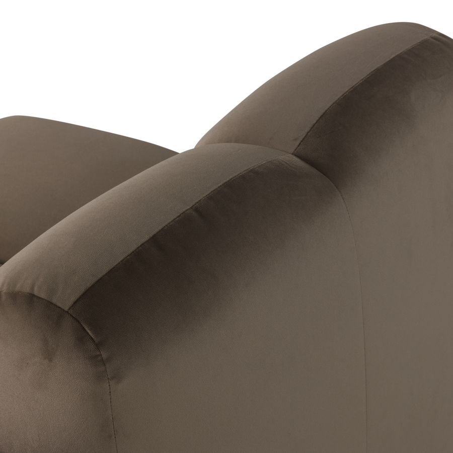 Mojo 1-zits bankelement velvet taupe
