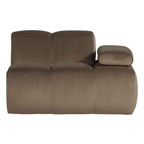 Mojo 1-zits bankelement arm rechts velvet taupe