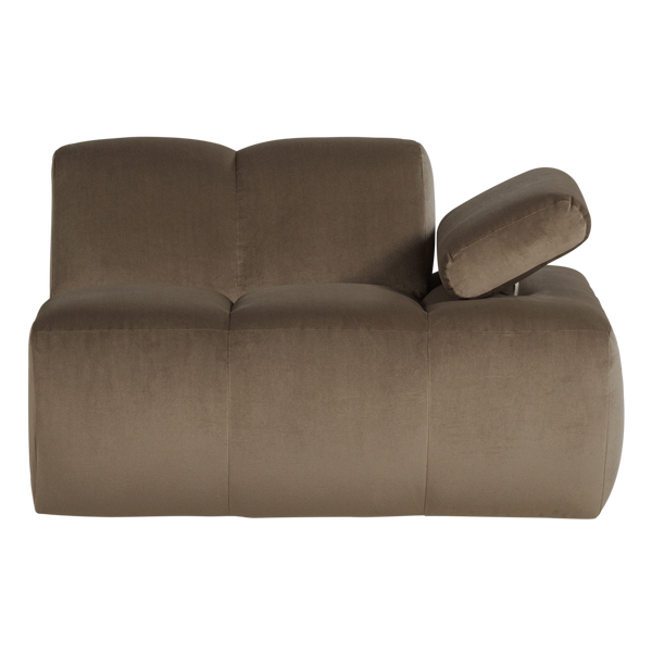 Mojo 1-zits bankelement arm rechts velvet taupe