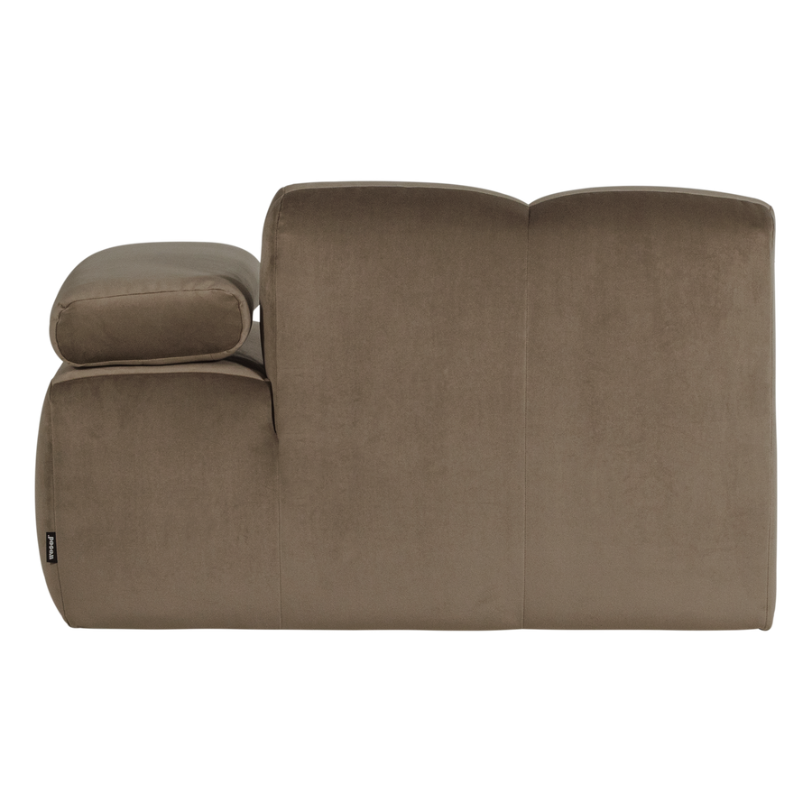 Mojo 1-zits bankelement arm rechts velvet taupe