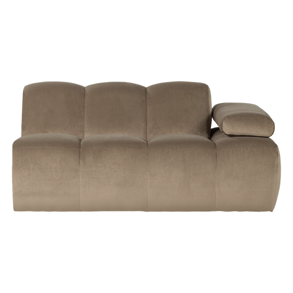 Mojo 1,5-zits bankelement arm rechts velvet khaki
