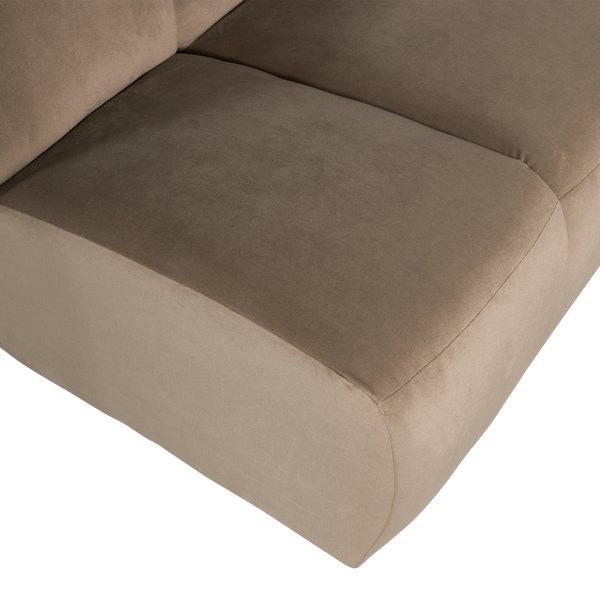 Mojo 1,5-zits bankelement arm rechts velvet khaki