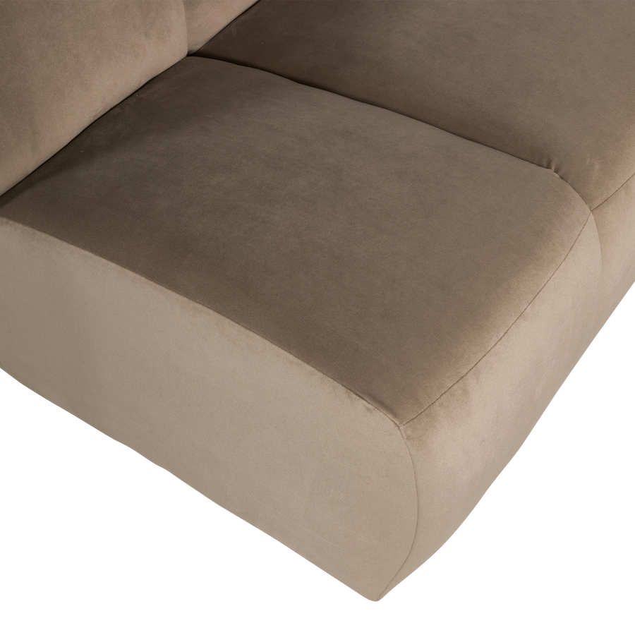 Mojo 1,5-zits bankelement arm rechts velvet khaki