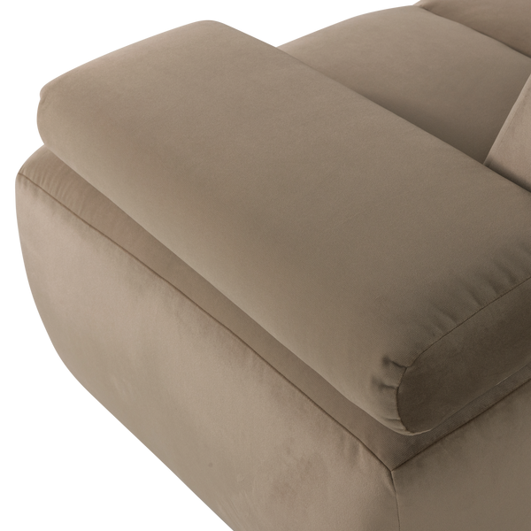 Mojo 1,5-zits bankelement arm rechts velvet khaki