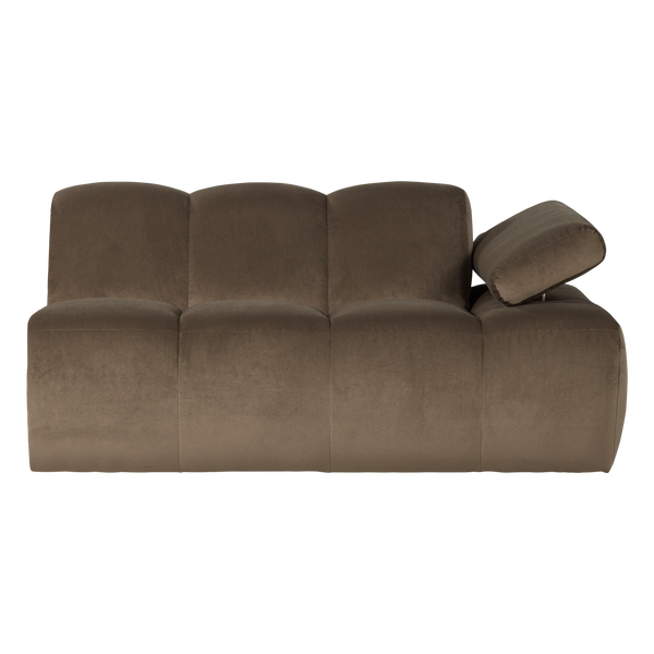 Mojo 1,5-zits bankelement arm rechts velvet taupe