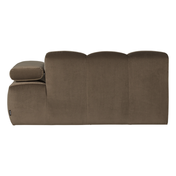 Mojo 1,5-zits bankelement arm rechts velvet taupe