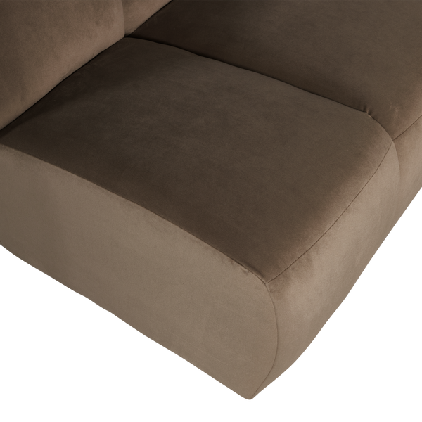 Mojo 1,5-zits bankelement arm rechts velvet taupe
