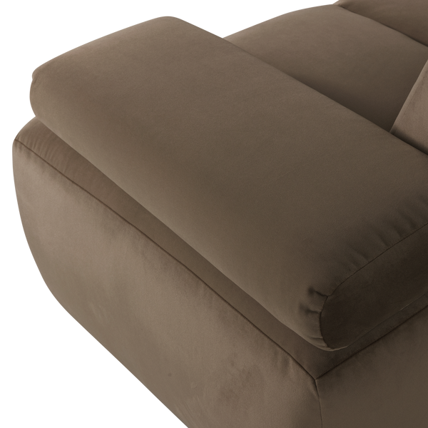 Mojo 1,5-zits bankelement arm rechts velvet taupe