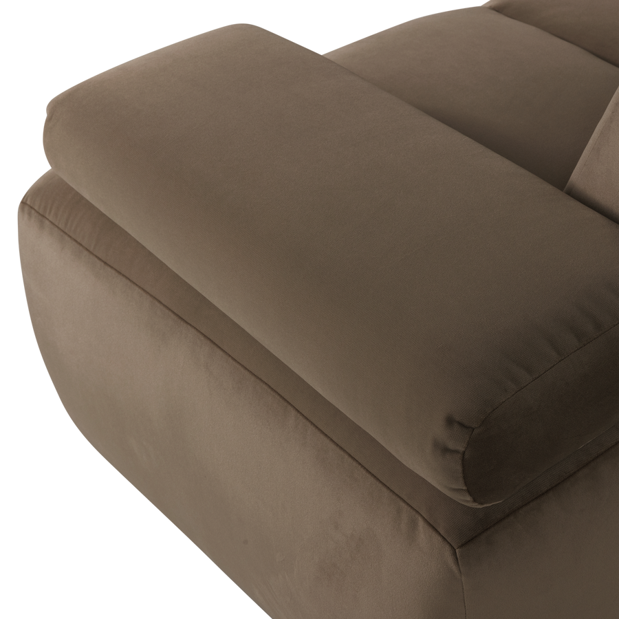Mojo 1,5-zits bankelement arm rechts velvet taupe