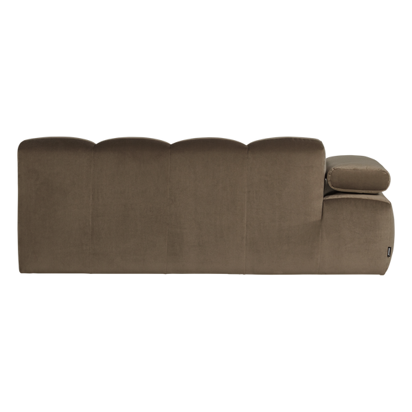 Mojo 2-zits bankelement arm links velvet taupe