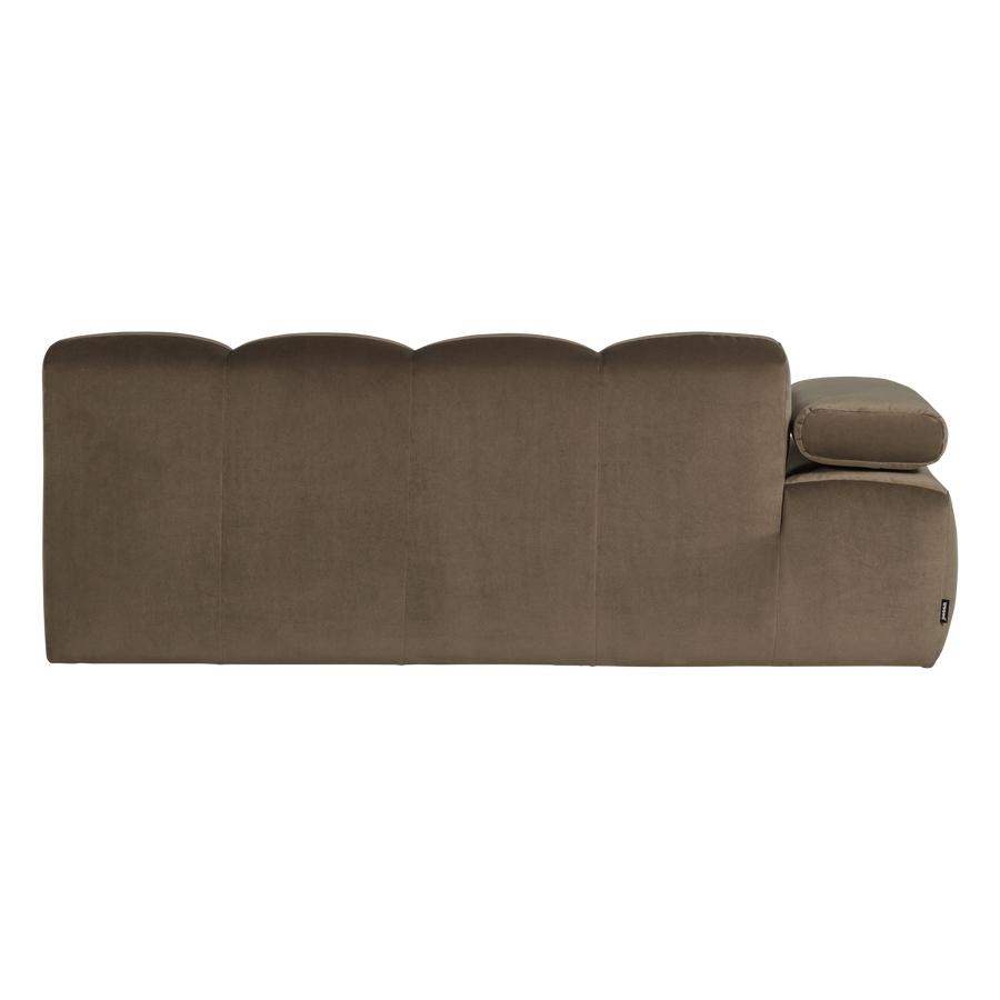 Mojo 2-zits bankelement arm links velvet taupe
