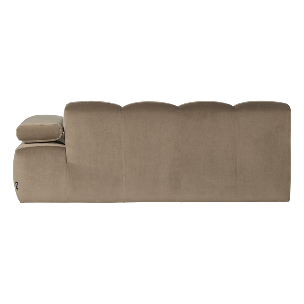 Mojo 2-zits bankelement arm rechts velvet khaki