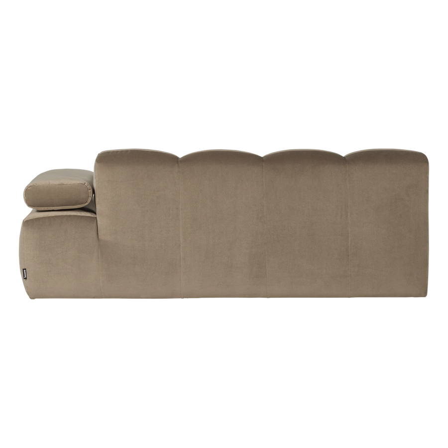 Mojo 2-zits bankelement arm rechts velvet khaki