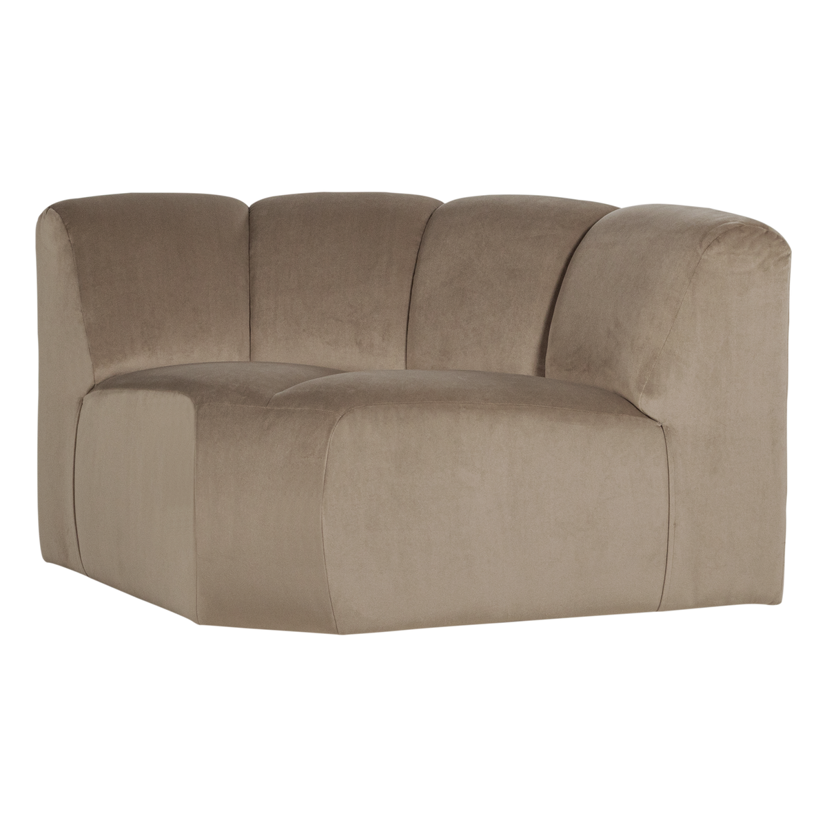 Mojo hoekelement rond velvet khaki