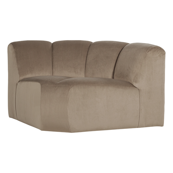 Mojo hoekelement rond velvet khaki