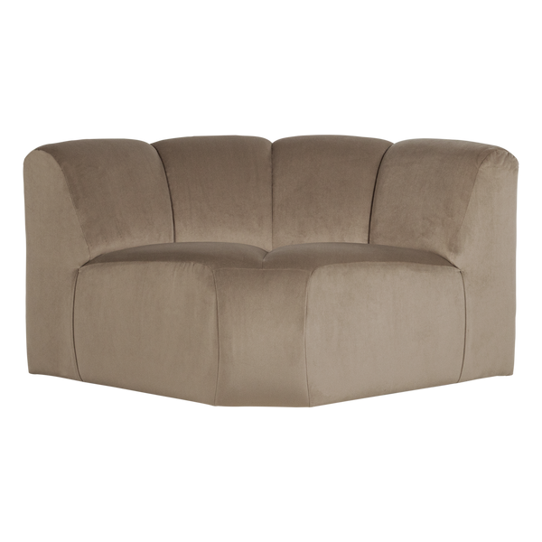 Mojo hoekelement rond velvet khaki