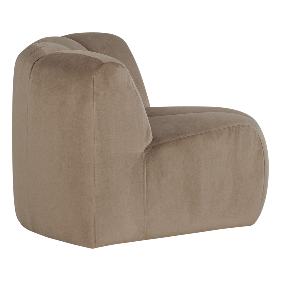 Mojo hoekelement rond velvet khaki