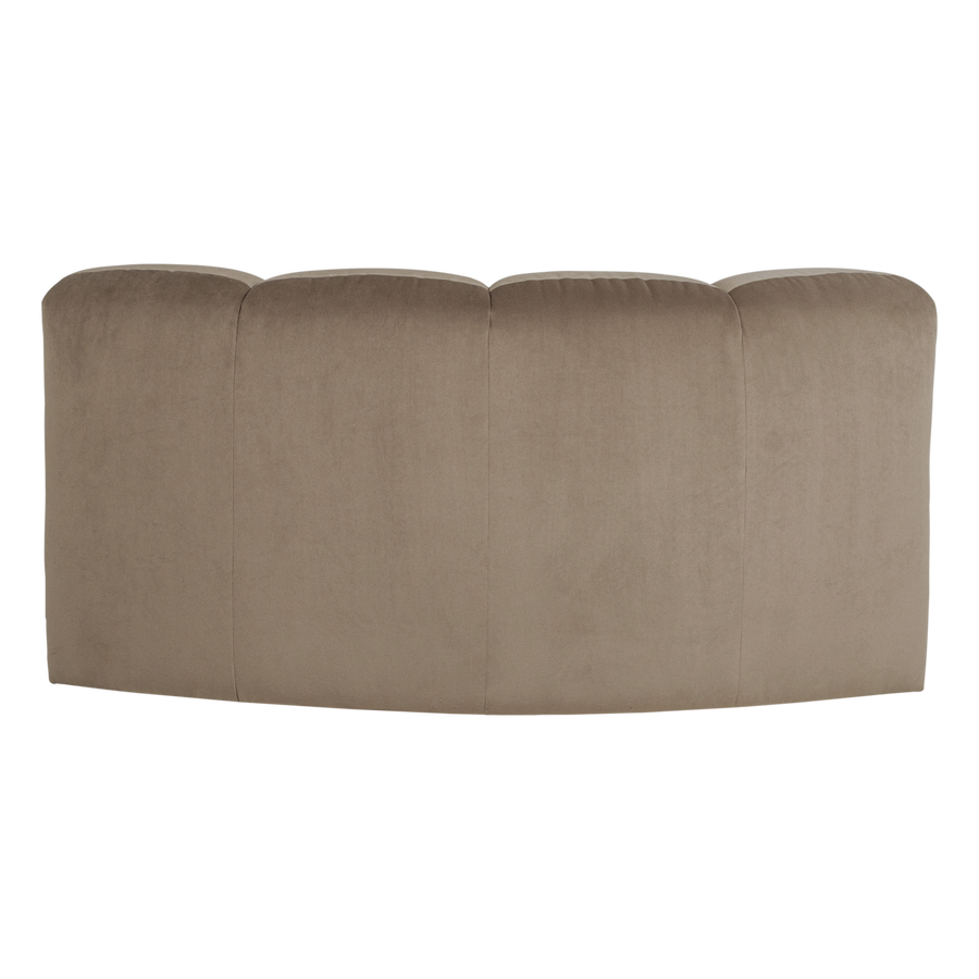 Mojo hoekelement rond velvet khaki