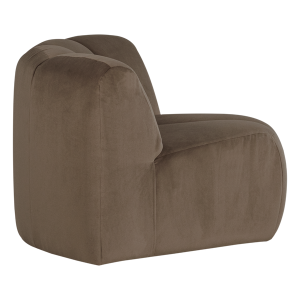 Mojo hoekelement rond velvet taupe