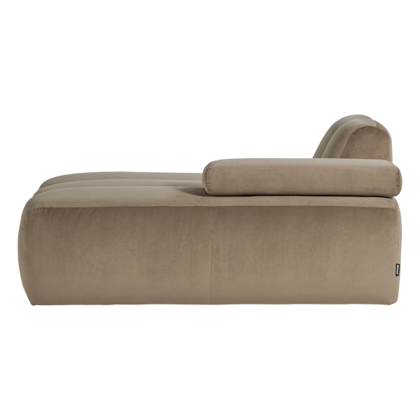 Mojo chaise longue element rechts velvet khaki