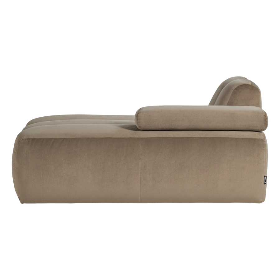 Mojo chaise longue element rechts velvet khaki