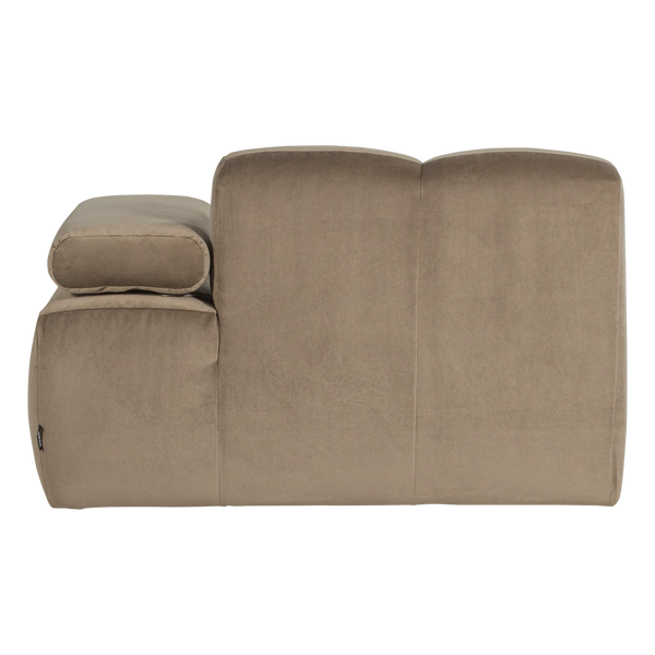 Mojo chaise longue element rechts velvet khaki