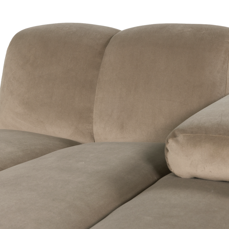Mojo chaise longue element rechts velvet khaki