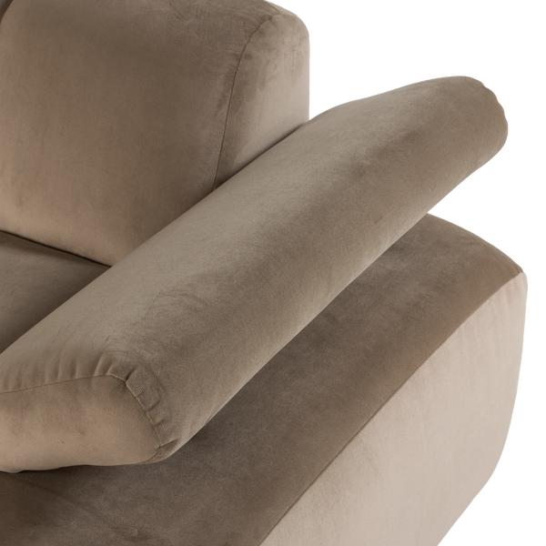 Mojo chaise longue element rechts velvet khaki