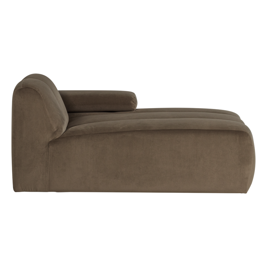 Mojo chaise longue element rechts velvet taupe