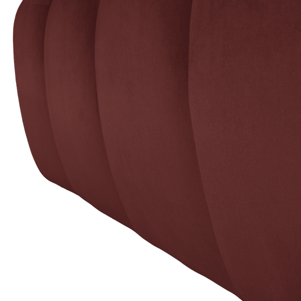 Mojo eetbank 164 cm velvet kastanjebruin
