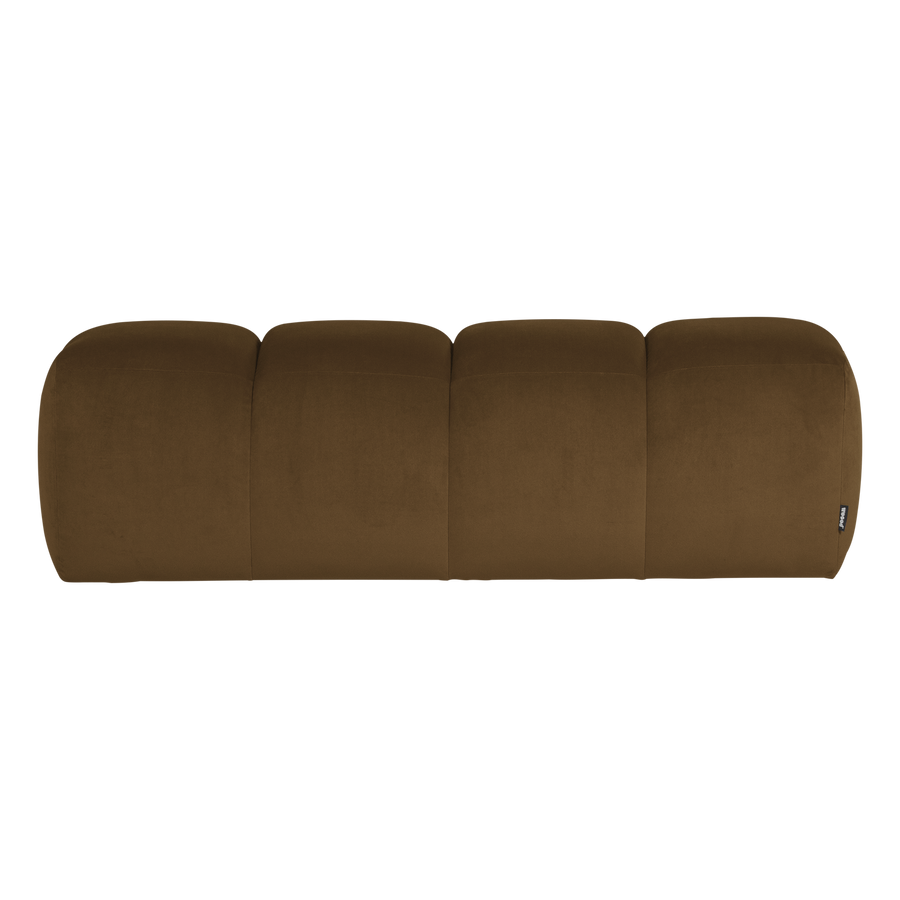 Mojo eetbank 164 cm velvet honinggeel