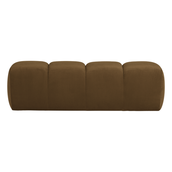 Mojo eetbank 164 cm velvet honinggeel