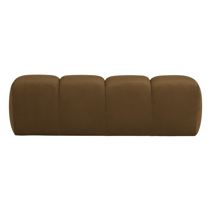 Mojo eetbank 164 cm velvet honinggeel