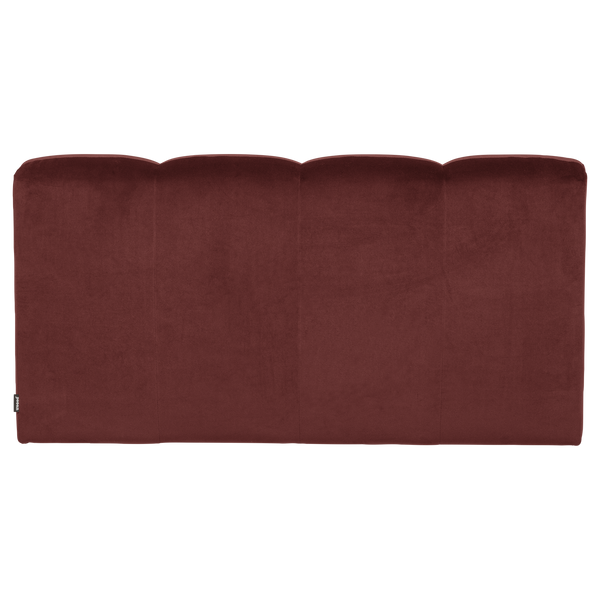 Mojo eetbank 164 cm met rugleuning velvet kastanjebruin