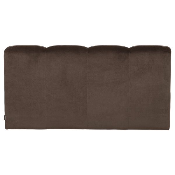 Mojo eetbank 164 cm met rugleuning velvet bruin