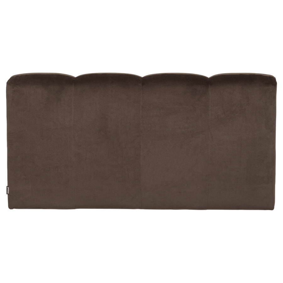 Mojo eetbank 164 cm met rugleuning velvet bruin