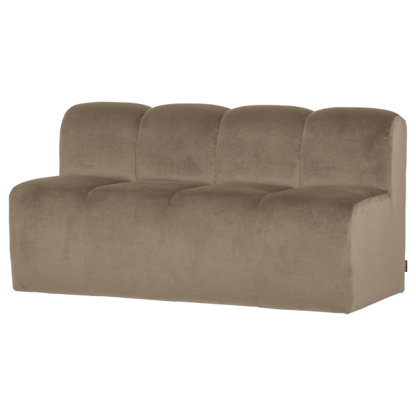 Mojo eetbank 164 cm met rugleuning velvet khaki