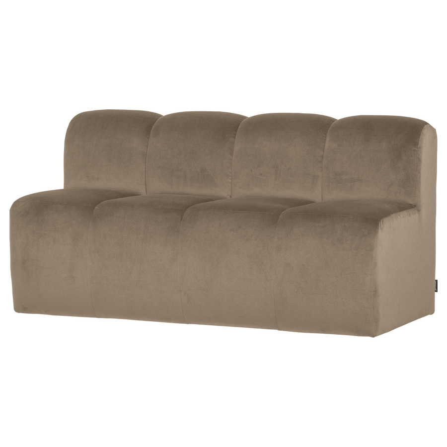 Mojo eetbank 164 cm met rugleuning velvet khaki