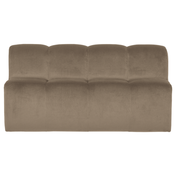 Mojo eetbank 164 cm met rugleuning velvet khaki