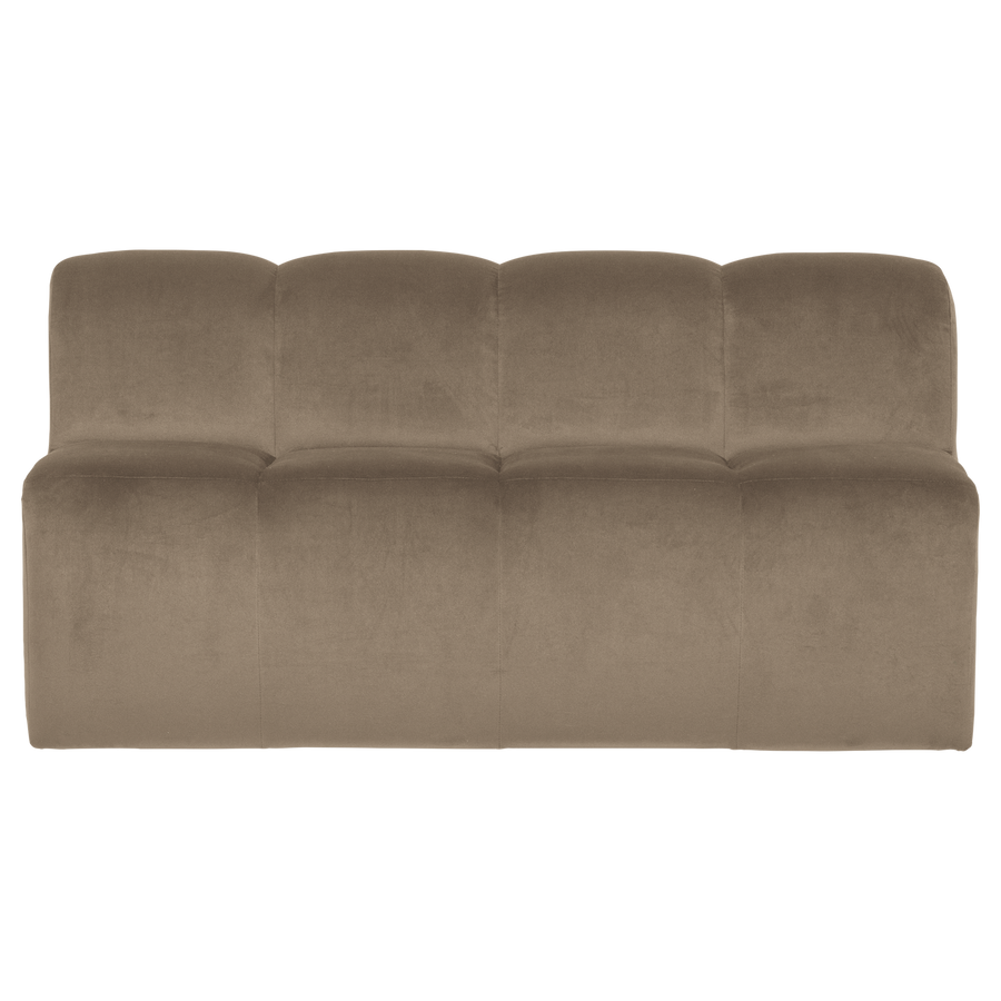 Mojo eetbank 164 cm met rugleuning velvet khaki