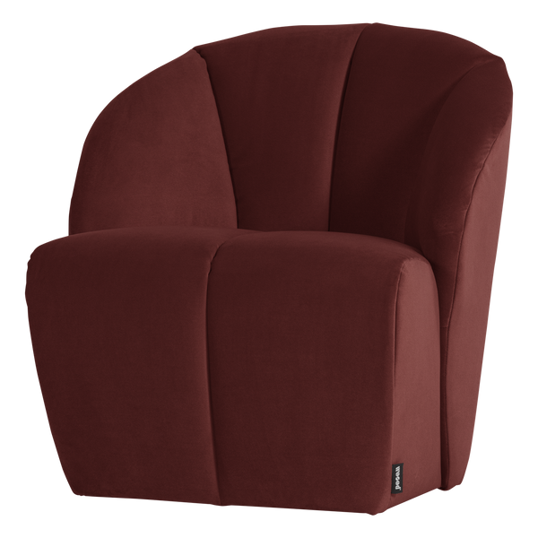 Mojo draaifauteuil velvet kastanjebruin