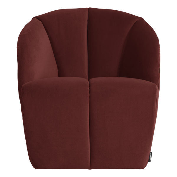 Mojo draaifauteuil velvet kastanjebruin