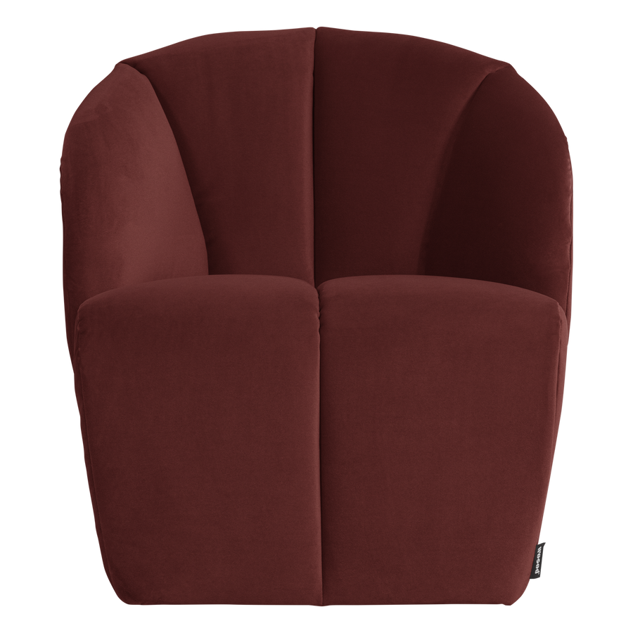 Mojo draaifauteuil velvet kastanjebruin