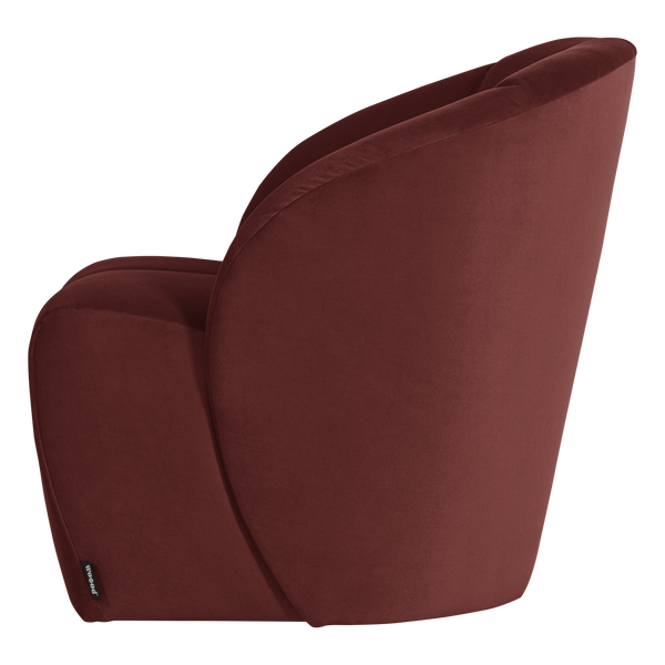 Mojo draaifauteuil velvet kastanjebruin
