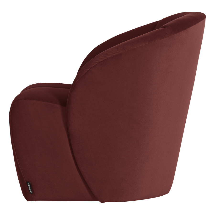 Mojo draaifauteuil velvet kastanjebruin