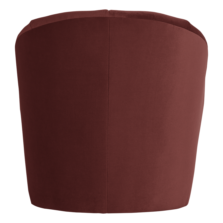 Mojo draaifauteuil velvet kastanjebruin