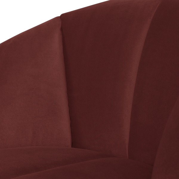 Mojo draaifauteuil velvet kastanjebruin