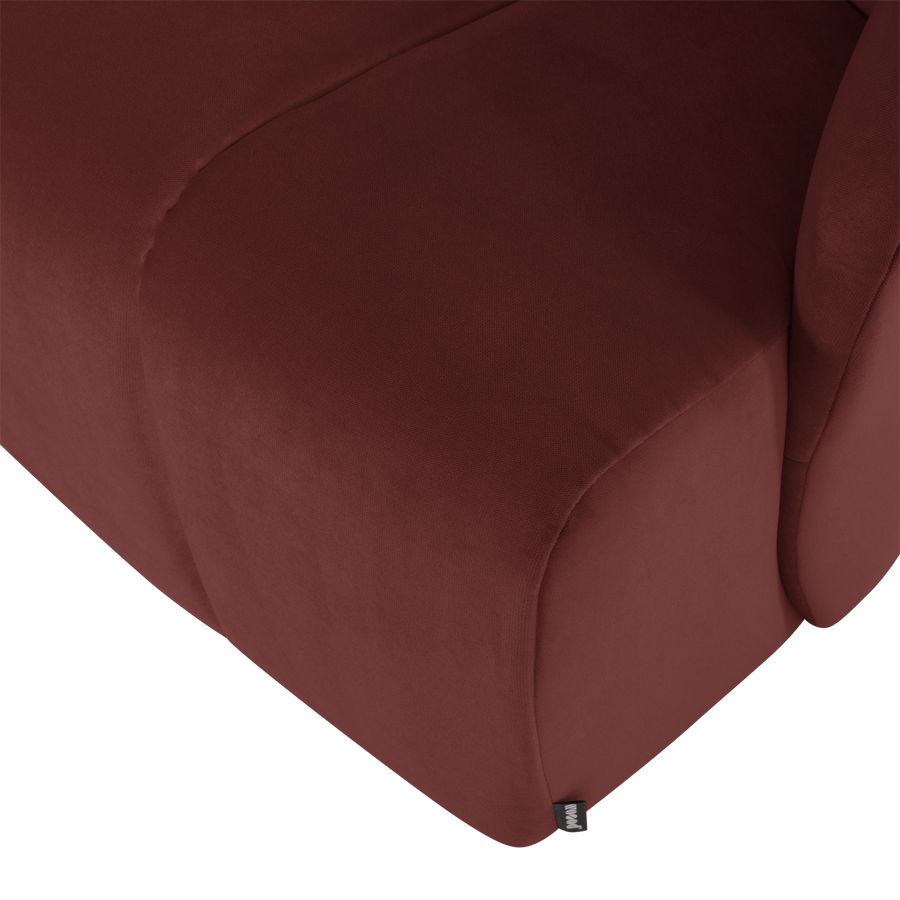 Mojo draaifauteuil velvet kastanjebruin