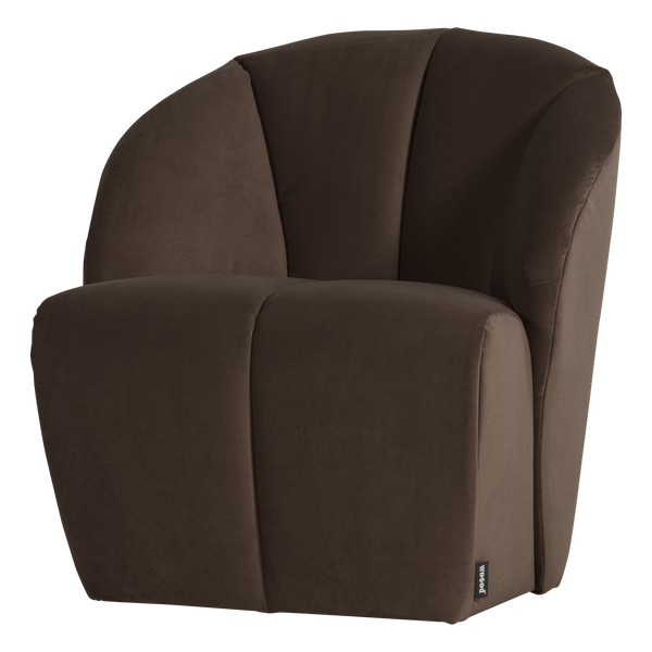 Mojo draaifauteuil velvet bruin